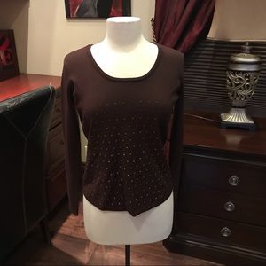 Beautiful Alberto Makali brown sweater